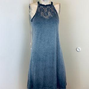 Summer Perfect Halter Grey Faded Dress